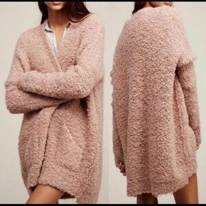 Free People Boucle Knit Cardigan